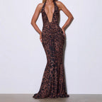 Damen Elegantes Wickelkleid mit tiefem V-Ausschnitt und raffiniertem Faltenwurf R&B