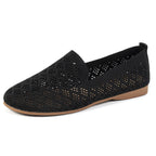 Damen Atmungsaktive Slip-On Ballerinas mit perforiertem Obermaterial R&B