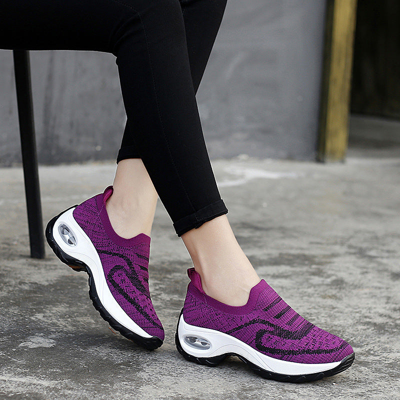 Damen Atmungsaktive Slip-On Laufschuhe mit Luftpolstertechnologie R&B