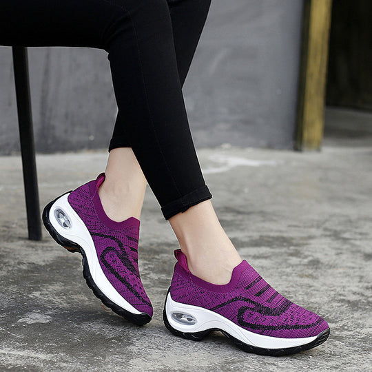 Damen Atmungsaktive Slip-On Laufschuhe mit Luftpolstertechnologie R&B
