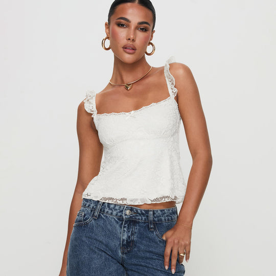 Damen Spitzen Top R&B