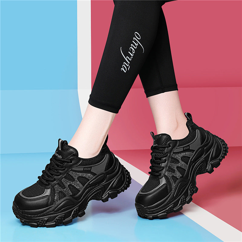 Damen Sportliche Chunky Sneakers mit atmungsaktivem Obermaterial und rutschfester Sohle R&B