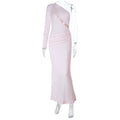 Damen Elegantes Maxikleid mit asymmetrischem Schnitt und raffiniertem Cut-Out