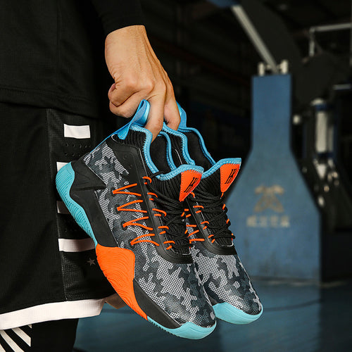 Damen Sportliche Basketball-Sneaker mit atmungsaktiver Mesh-Oberfläche und dämpfendem Fußbett R&B