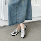 Damen Bequeme Lederpantoletten R&B