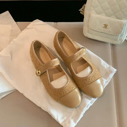 Damen Ballerinas mit modischem Schnallenverschluss und weichem Innenfutter R&B