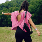 Damen Sportliches Oberteil mit überschnittenen Schultern R&B
