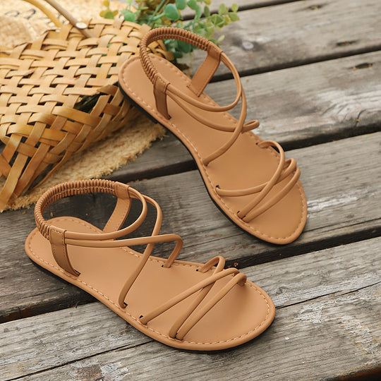 Damen elegante Sandalen mit verstellbaren Riemen R&B