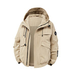 Herren technische Outdoor-Jacke mit Material und zahlreichen Reißverschlusstaschen R&B