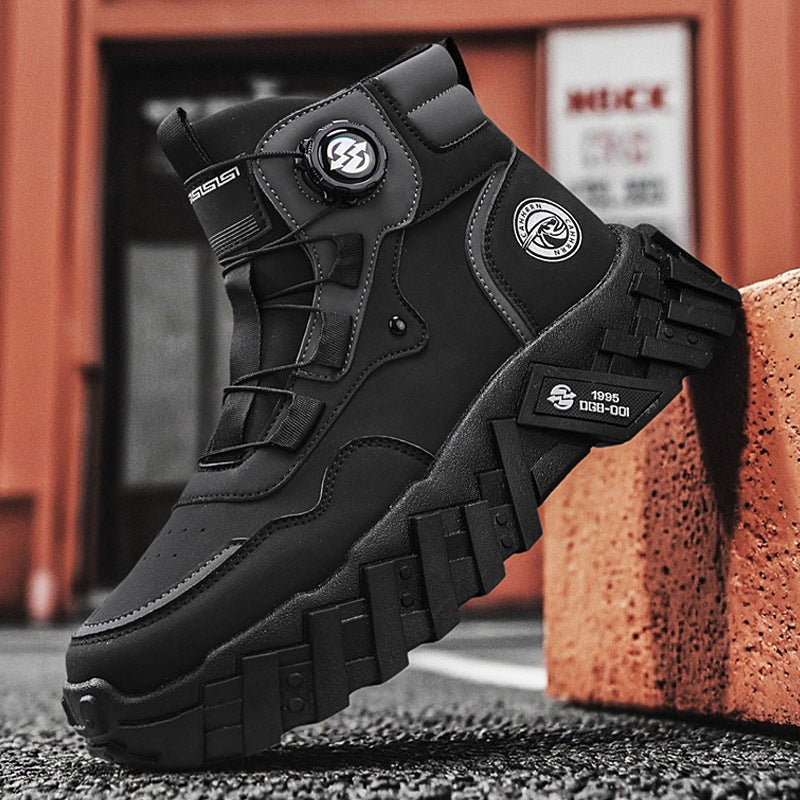 Damen Schnürstiefel mit rutschfester Sohle und innovativem Verschlusssystem R&B