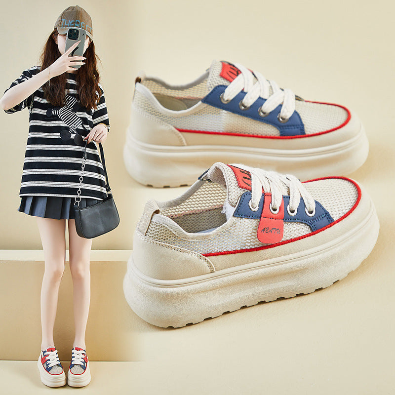 Damen Modische Sneaker mit luftiger Netzstruktur und komfortabler Sohle R&B