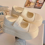 Damen Plateau Schnürschuhe