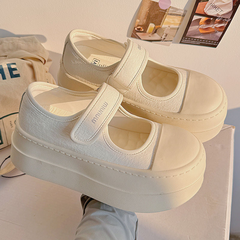 Damen Plateau Schnürschuhe