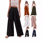 Damen Weite Palazzo-Hose mit hoch geschnittenem Bund und lässigem Schnitt R&B