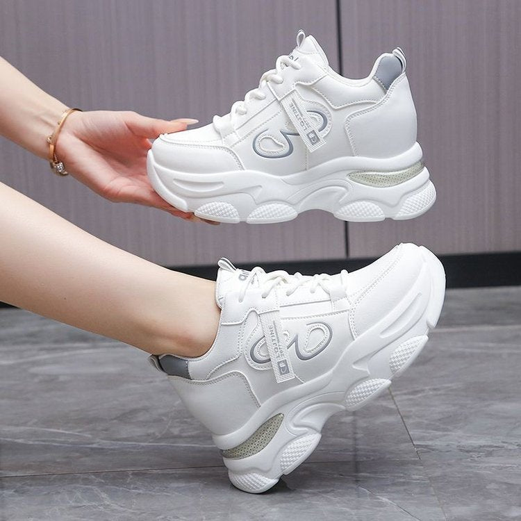Damen Sportliche Chunky Sneakers mit atmungsaktiven Mesh-Einsätzen und robustem Design R&B