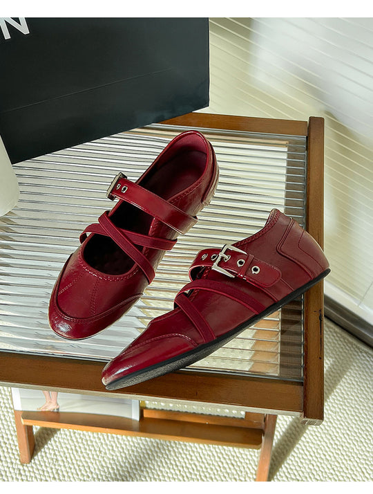 Damen Ballerinas mit verstellbaren Riemchen und komfortabler Innensohle R&B