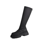 Damen hohe Gummistiefel mit rutschfester Profilsohle und elastischem Schaft R&B