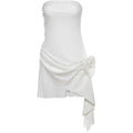 Damen figurbetontes Wickelkleid mit Blumenakzent R&B