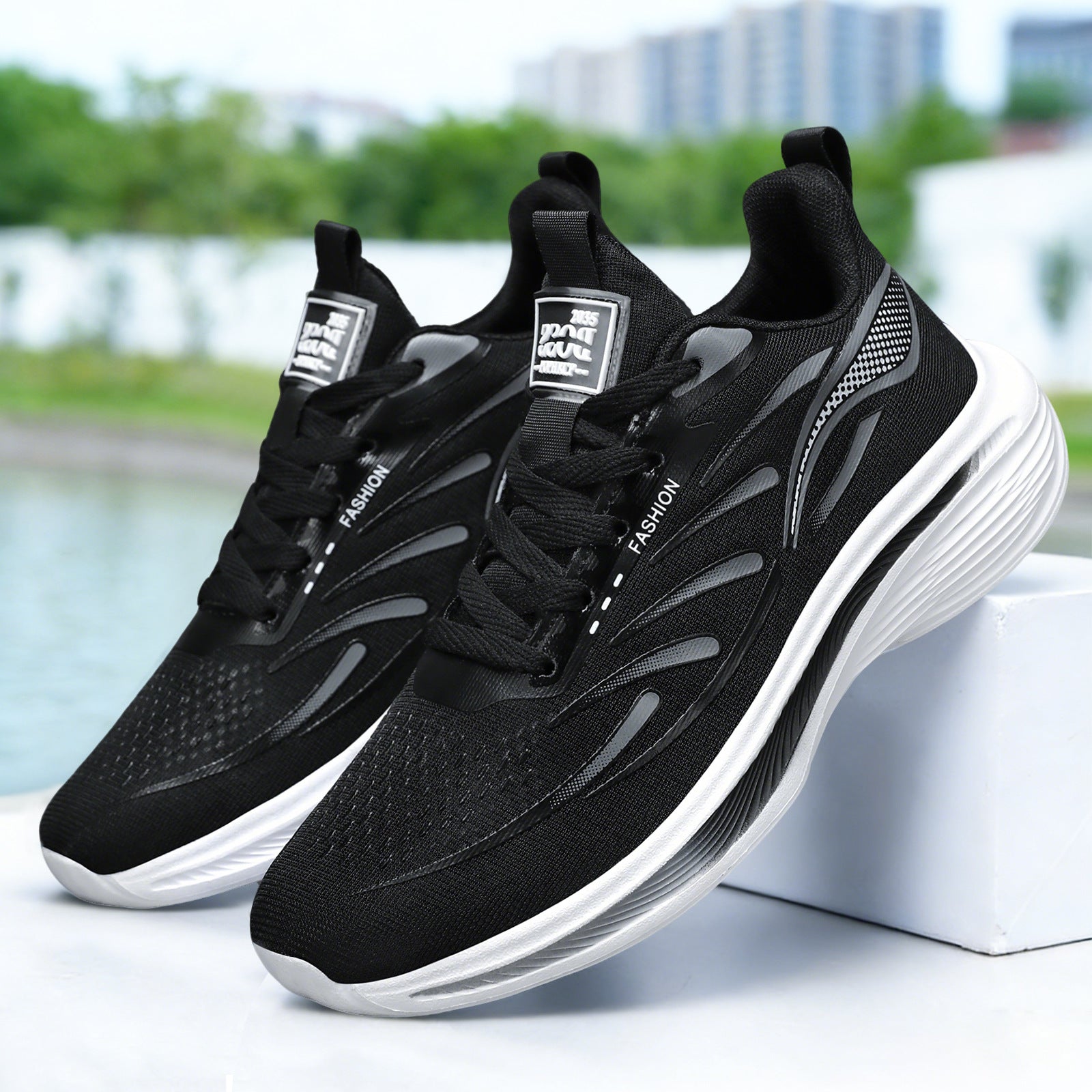 Damen Lauf-Sneaker mit atmungsaktivem Obermaterial und dämpfendem Profil R&B