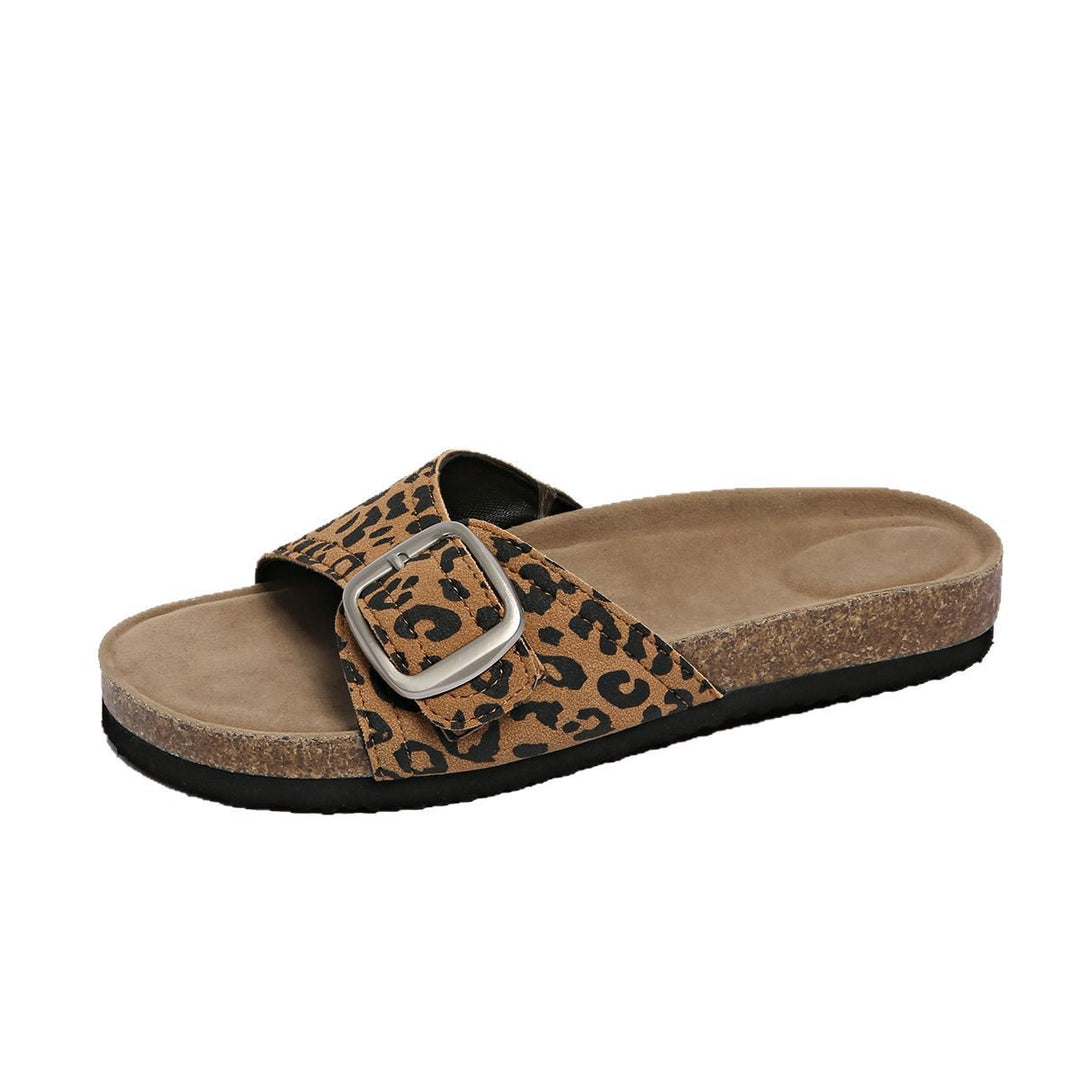 Damen Bequeme Zehentrenner-Sandalen mit modischem Riemchen und anatomischem Fußbett R&B