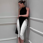 Damen Elegantes Abendkleid mit tiefem Rückenausschnitt und innovativem Drapierungsdesign R&B