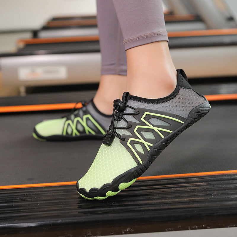 Damen Sportliche Aqua-Schuhe mit elastischem Schnellschnürsystem und rutschfester Sohle