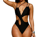 Damen Einteiler Badeanzug mit aufregenden Cut-Outs R&B