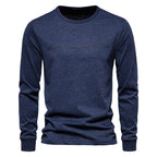 Herren Langarmshirt mit zeitgemäßer Schriftzug