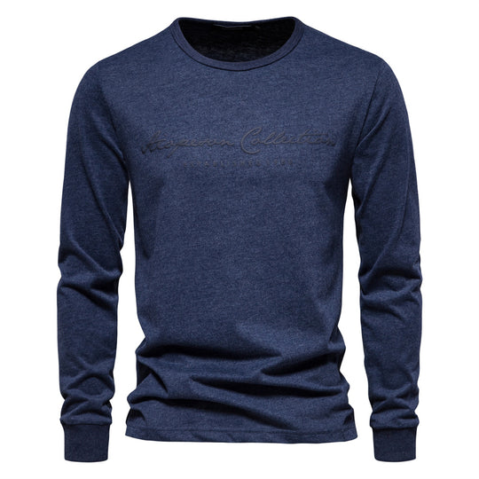 Herren Langarmshirt mit zeitgemäßer Schriftzug R&B