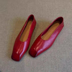 Damen Ballerinas mit elegantem, abgerundetem Design und hochwertiger Lederverarbeitung Heidi Mode