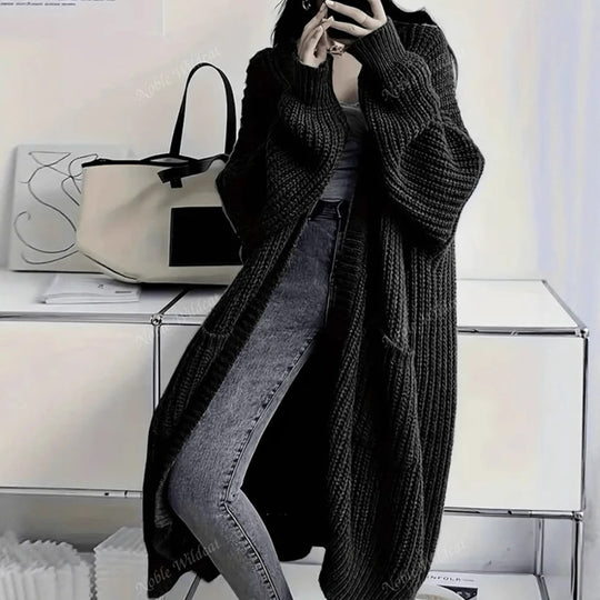 Damen Strickmantel im Oversized-Stil R&B
