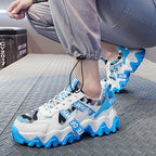 Damen Sportliche Chunky Sneakers mit strapazierfähigem Obermaterial und rutschfester Sohle