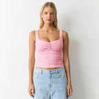 Damen modisches Bustier-Oberteil mit dekorativen Knopfdetails R&B