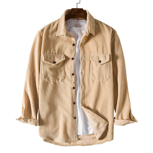 Herren Karierte Overshirt aus hochwertigem Baumwollmischung mit Brusttaschen R&B