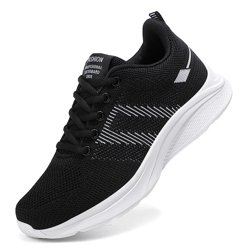 Damen nan leichter Strick-Fitnesssneaker mit nahtlosem Obermaterial, adaptiver EVA-Dämpfung und ergonomischem Fersenpolster R&B