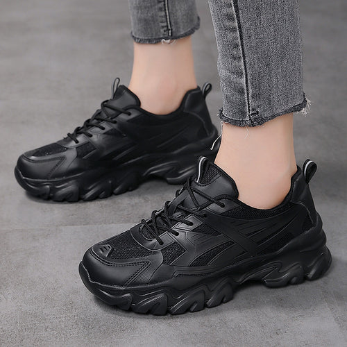 Damen Sportliche Sneakers mit atmungsaktivem Mesh-Obermaterial und stoßdämpfender Sohle R&B