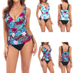 Damen Tankini-Set mit schmeichelndem Schnitt und floralem Design