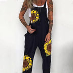 Damen Overall mit einzigartigem Blumenmuster und lässigem Schnitt R&B