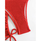 Damen Bikini-Set mit elegantem Wickelrock und modischem Oberteil R&B
