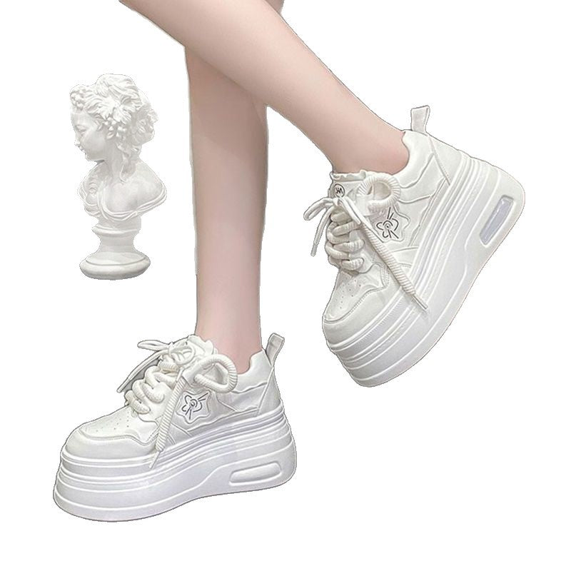 Damen Sportliche Plateau-Sneaker mit modischem Blumendetail R&B