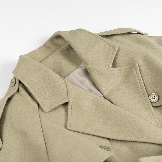 Damen Trenchcoat mit doppelter Knopfleiste und praktischem Gürtel R&B