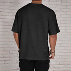 Herren lässiges Struktur-T-Shirt