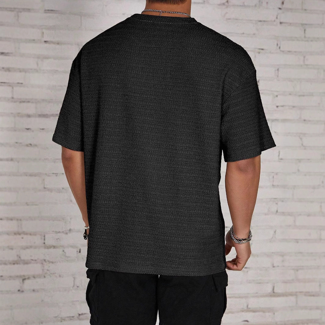 Herren lässiges Struktur-T-Shirt