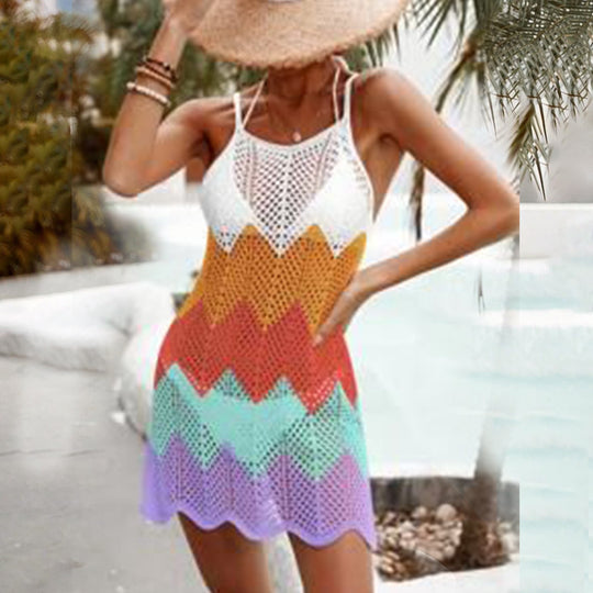 Damen modernes gehäkeltes Strandkleid R&B