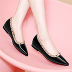 Damen elegante spitze Ballerinas mit Nieten R&B