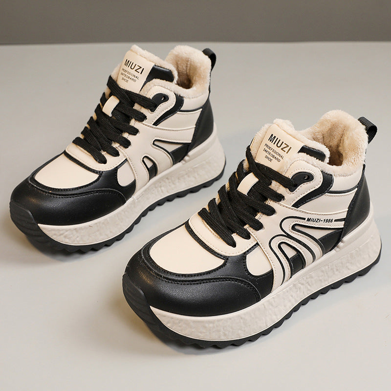 Damen Hochwertige Trend-Sneaker mit warmem Innenfutter und rutschfester Sohle R&B