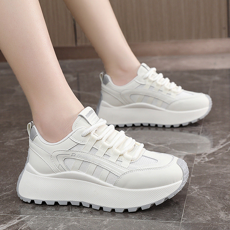 Damen Sportliche Chunky Sneaker mit dämpfendem Sohlenprofil und atmungsaktiver Obermaterialstruktur R&B
