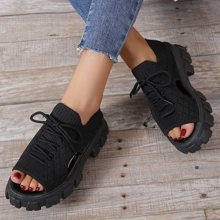 Damen Sportliche Sandalen mit atmungsaktivem Obermaterial und rutschfester Sohle R&B