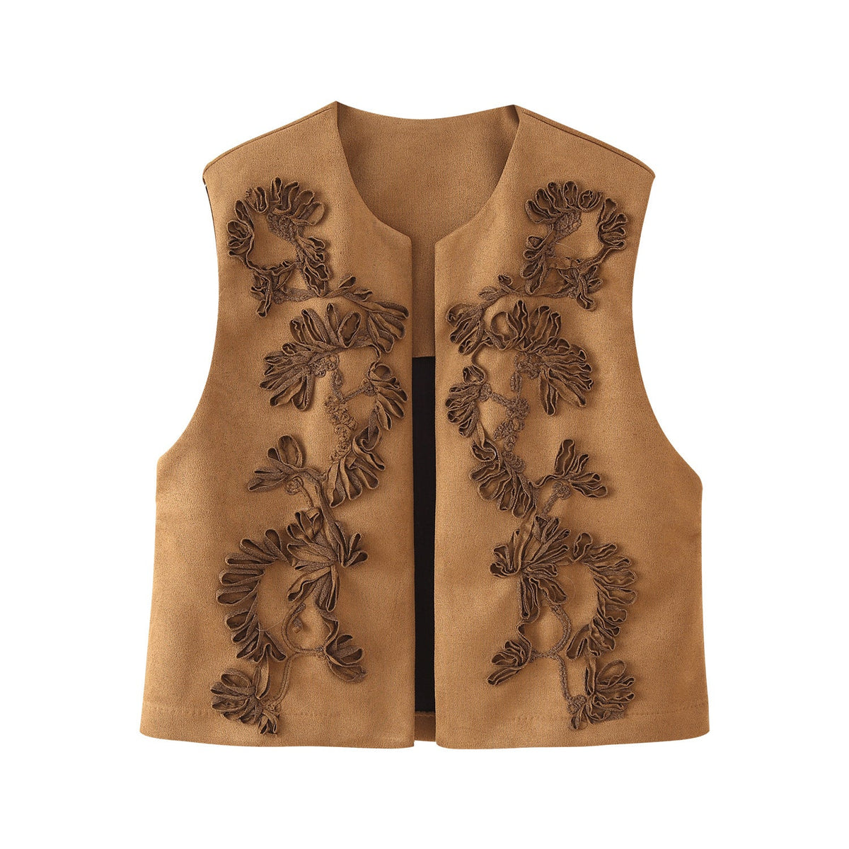 Damen Weste mit floralem Stickdesign R&B