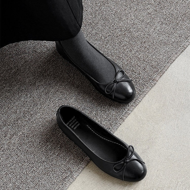 Damen Ballerinas mit dekorativem Schleifendetail R&B